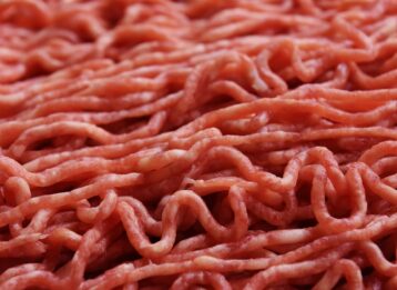 Nahaufnahme von frischem Hackfleisch