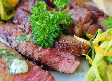 Mariniertes Fleisch gegrillt