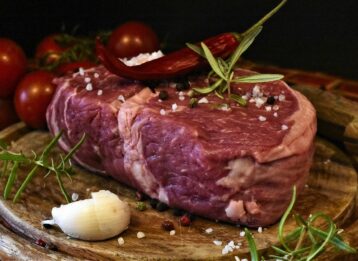 Rohes Entrecôte