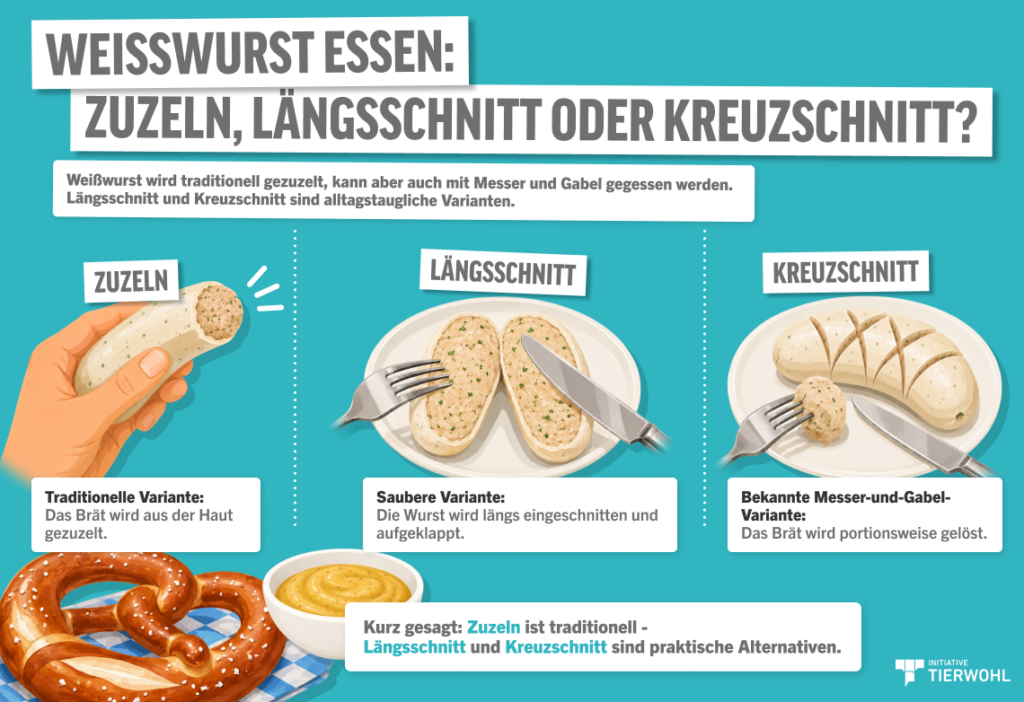 Weisswurst richtig essen